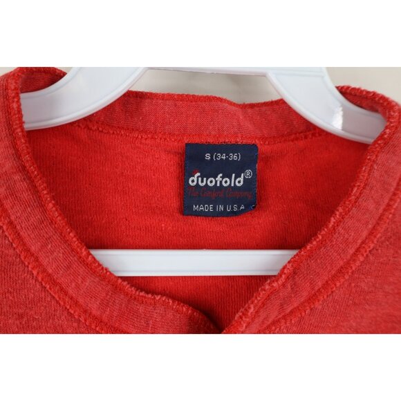 Vtg 70s Streetwear Mens Small Wool Blend Double Wall Thermal Knit T-Shirt USA - Picture 5 of 14